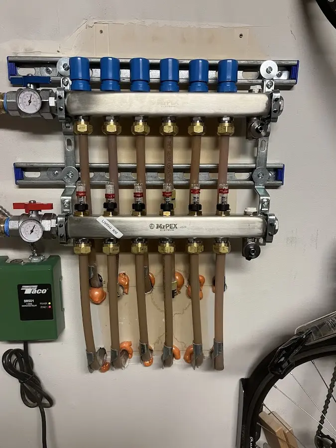 Plumber performing Gas Leak Detection at a residential property in Pryor Creek